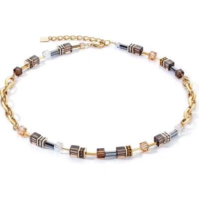 Coeur De Lion Geocube® Chunky Chain Necklace Gold Necklace