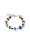 Coeur De Lion Geocube® Classic Polaris & Rhinestone  Bracelet In Metallic