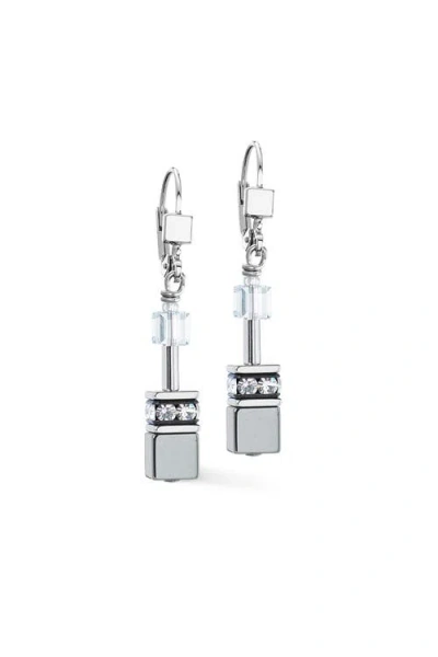 Coeur De Lion Geocube® Earrings In Silver
