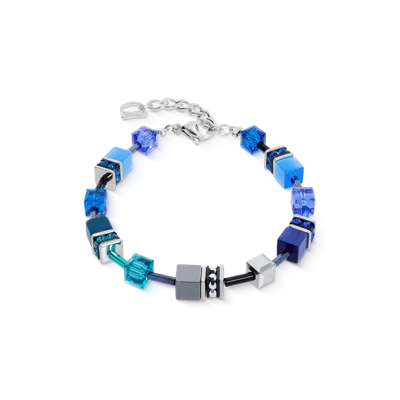 Coeur De Lion Geocube® Iconic Armband Azure Spirit Silber