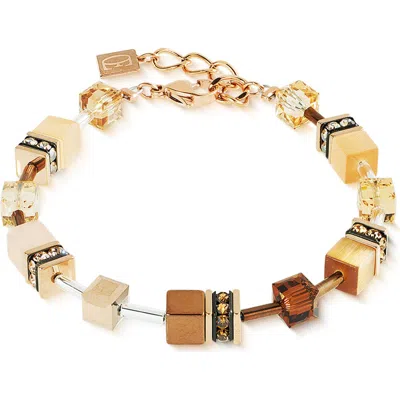 Coeur De Lion Geocube Iconic Bracelet In Brown
