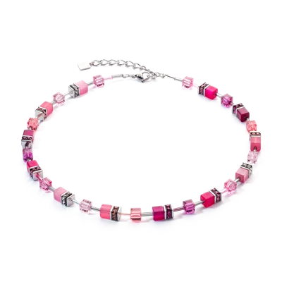 Coeur De Lion Geocube® Iconic Halskette Rosé Blush In Pink