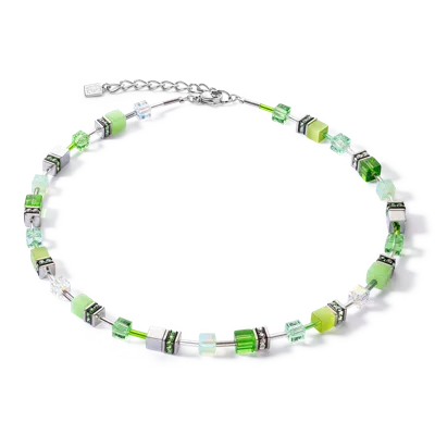 Coeur De Lion Geocube® Iconic Joyful Colours Halskette Grün In Green
