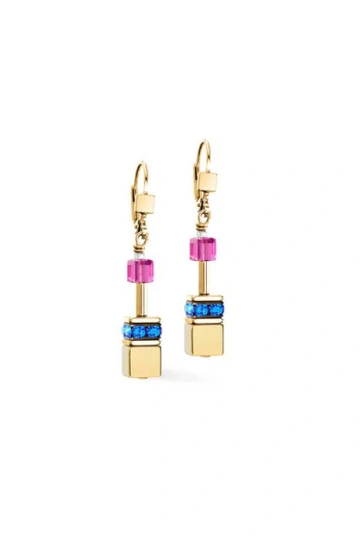 Coeur De Lion Geocube Iconic Metallic Gold Earrings