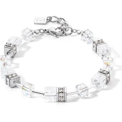 Coeur De Lion Geocube Iconic Nature Bracelet In Silver