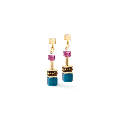 Coeur De Lion Geocube® Iconic Ohrringe Multicolor Boho Gold