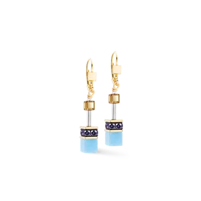 Coeur De Lion Geocube® Iconic Ohrringe Multicolor Joy Gold