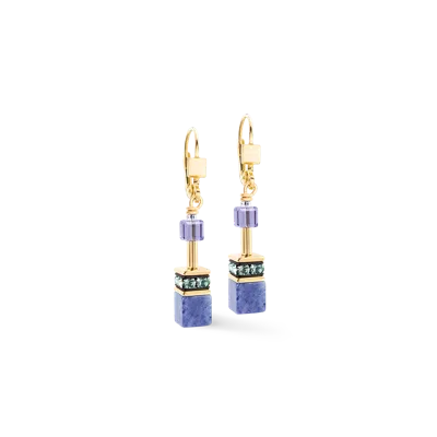Coeur De Lion Geocube® Iconic Precious Ohrhänger Pastel Garden In Gold