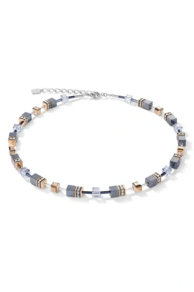 Coeur De Lion Geocube Necklace In Blue