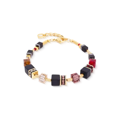 Coeur De Lion Geocube® Precious Classic Armband Ruby Noir