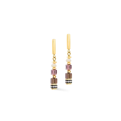 Coeur De Lion Geocube® Precious Grace Ohrringe Rose Smoke