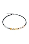 Coeur De Lion Geocube Precious Nature Necklace In Black