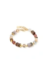 Coeur De Lion Geocube Precious Statement Bracelet In Gold