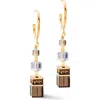 Coeur De Lion Geocube Precious Statement Earring In Gold