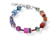 Coeur De Lion Geocube Rainbow Bracelet In Metallic