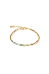 Coeur De Lion Golden Whisper Rainbow  Bracelet In Gold