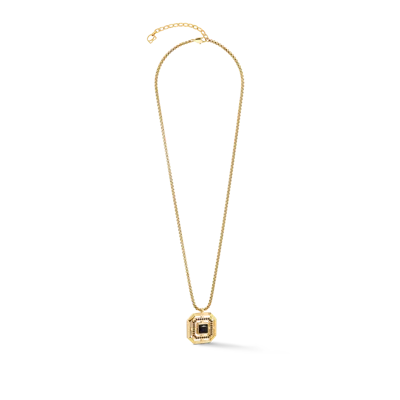 Coeur De Lion Halskette Amulett Icon Frame Pure Noir Gold
