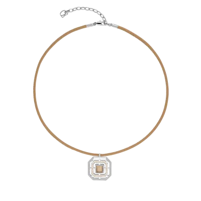 Coeur De Lion Halskette Amulett Icon Frame Soft Sand Silber
