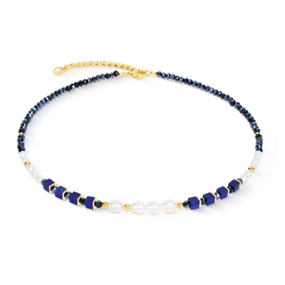 Coeur De Lion Halskette Cosmic Pearls Midnight Gold