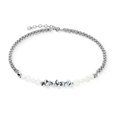 Coeur De Lion Halskette Dancing Crystals Fusion Silber