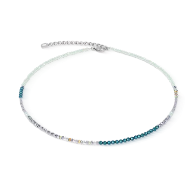 Coeur De Lion Halskette Fusion Offset Graphic Grün-petrol