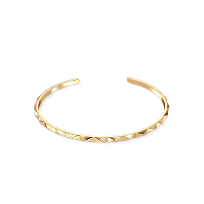 Coeur De Lion Offener Armreif Spikes Gold