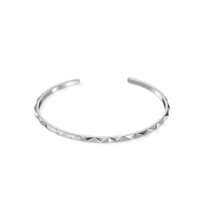 Coeur De Lion Offener Armreif Spikes Silber