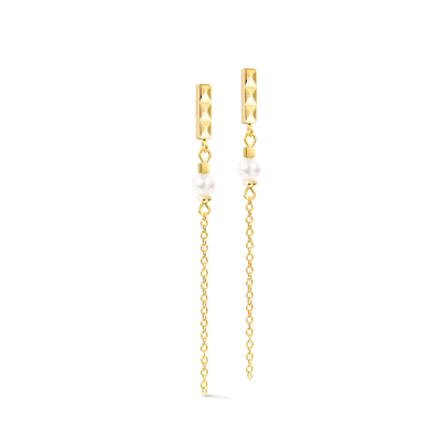 Coeur De Lion Ohrringe Slider Pearl Spike Gold