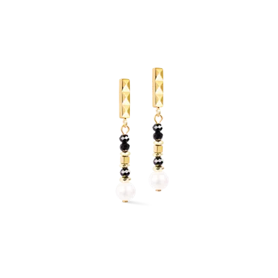 Coeur De Lion Ohrstecker Astoria Noir Pearl Gold In Multi