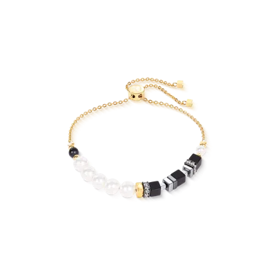 Coeur De Lion Precious Fusion Offset Slider Armband Onyx