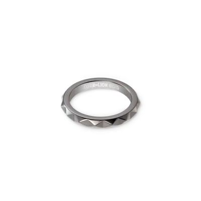 Coeur De Lion Ring Spikes Anthrazit In Transparent