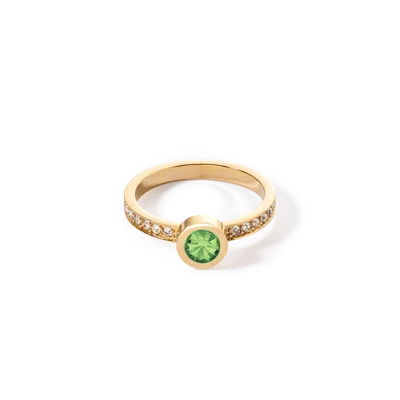Coeur De Lion Sparkling Dots Ring Gold Grün