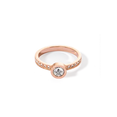 Coeur De Lion Sparkling Dots Ring Roségold Kristall