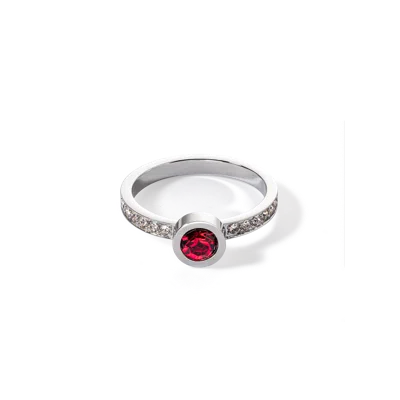 Coeur De Lion Sparkling Dots Ring Silber Rot