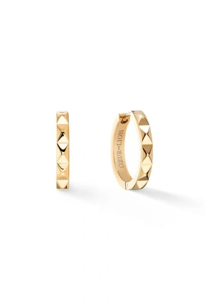 Coeur De Lion Spikes 23 Hoop Earrings In Gold
