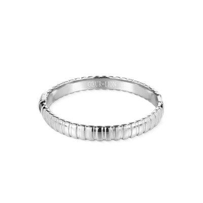 Coeur De Lion Structure Armreif Silber