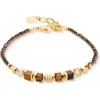 Coeur De Lion Wave Cube Flow Gold Bracelet In Gold