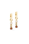 Coeur De Lion Wave Cube Flow Gold Hoop Earrings In Gold
