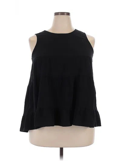Pre-owned Coeur De Vague Sleeveless Blouse In Black