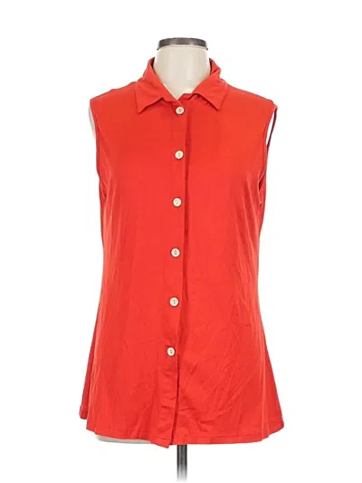 Pre-owned Coeur De Vague Sleeveless Blouse In Red