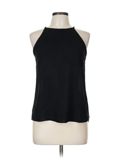 Pre-owned Coeur De Vague Tank Top Black Halter Neckline Tops