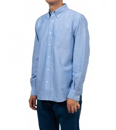 C.o.f. Studio Button Down American Oxford Shirt In Light Blue