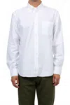 C.o.f. Studio Button Down American Oxford Shirt In White In White