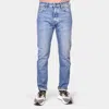 C.o.f. Studio M07 80's High-rise Jean In Wash Selvedge In Blue