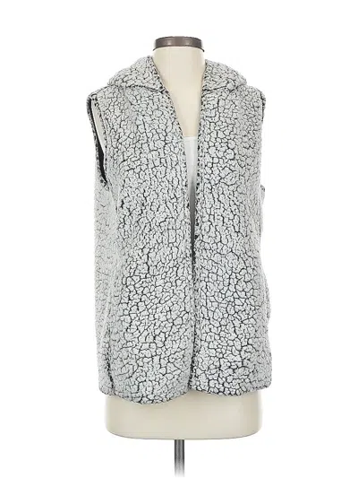 Pre-owned Coffeeshop Faux Fur Vest In Gray