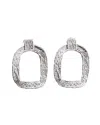 Cog Eva Hoop Earrings In Silver