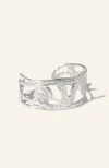 Cog Nocturne Cuff Bracelet In Silver