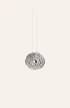 Cog Sol Necklace / 925 Sterling Silver In Silver