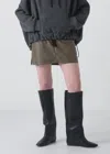 Cog The Big Smoke Katie Mini Skirt In Dark Olive