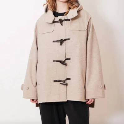 Cog The Big Smoke Kelly Pentagon Duffle Coat In Wheat In Neutral